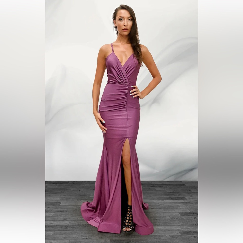 Jessica Angel 347 size M violet purple prom dress wedding guest dress long maxi